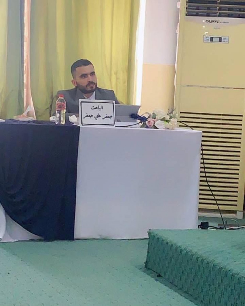 حصول م. جعفر علي جعفر شهادة ماجستير 