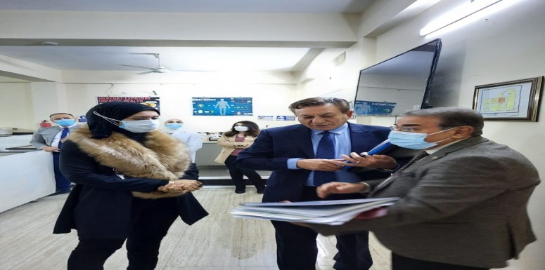 زار فريق تقييم إجراءات الامن والسلامة البيولوجية والمتكون  من ممثلين عن ( هيئة الرقابة الوطنية ، جهاز المخابرات الوطني العراقي ، جهاز الامن الوطني العراقي ، التعليم العالي والبحث العلمي ) المختبرات ال
