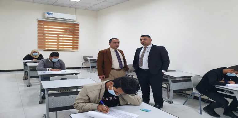 اجرى قسم التمريض لهذا اليوم ٢٠٢٢/١/٣١ الامتحان النظري النهائي لمادة تمريض البالغين