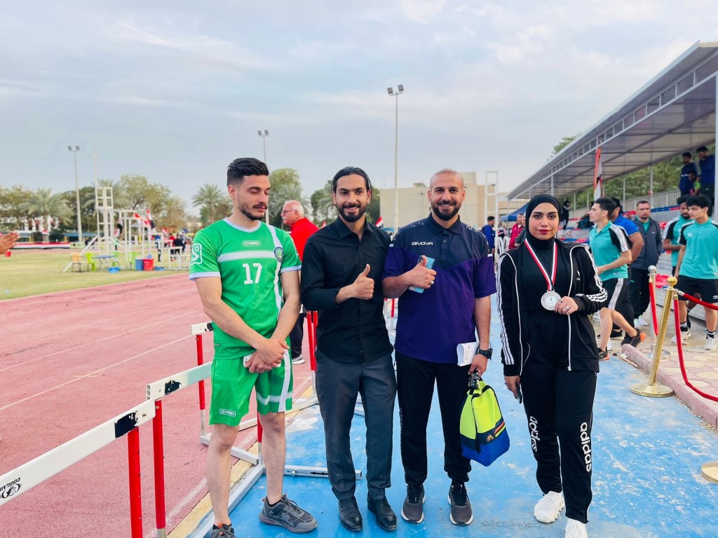 كلية الرشيد الجامعه تحصد المركز  على مستوى الجامعات العراقية بفعالية رمي القرص 