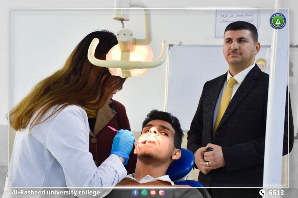 عيادات قسم طب الاسنان تستقبل الحالات المرضية لذوي الشهداء 