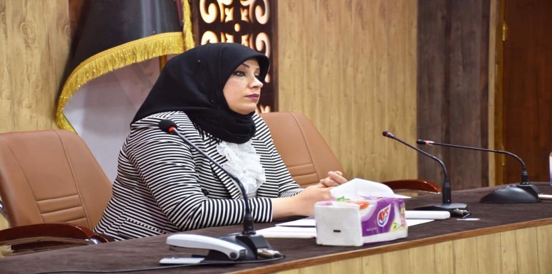لقاء للاستاذ المساعد الدكتور ميساء علي عبد الخالق معاون العميد للشؤون العلمية بممثلي المراحل للاقسام كافة..