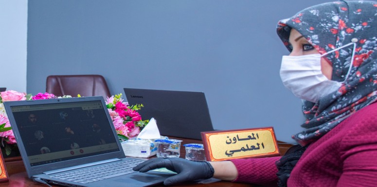 زيادة التعاون العلمي بين كليه الرشيد الجامعة وكليه طب جامعة الكوفه وكليه الصيدله الجامعه المستنصرية