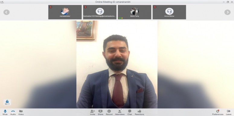 مناقشة مشاريع التخرج لطلبة قسم علوم الحياة