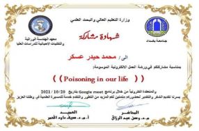شارك  التدريسي م.د. محمد حيدر بالورشة ( تأثير  ...