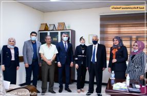 زيارة وفد من كلية الرشيد الجامعة برئاسة معا� ...