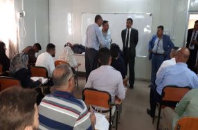 جولة تفقدية لعميد كلية الرشيد الجامعة للقاع ...